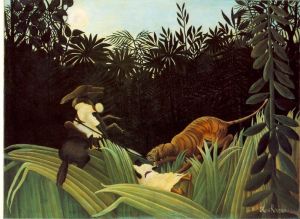 I contemplate life and death in this painting by Rousseau